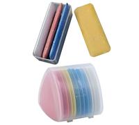 EPIGEIST 2 boîtes Boîte de Craies Tailleur Triangulaires et Rectangles Marqueurs de Tissu Colorés pour Couture Craies de Tailleur Précises et Durables pour Marquage sur Tissu Outils