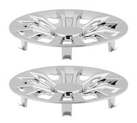 EPIGEIST 2 Enjoliveurs de Roue de Voiturette de Golf 8 Pouces Cache-Moyeu Extérieur Chromé Pièces de Rechange Solide Protection Jante Résistante aux Intempéries pour Véhicule Électrique