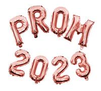 EPIGEIST 2 Ensembles Décoration de Fête Graduation Ballons Rose Doré Prom Décor de Salle de Classe pour Remise de Diplômes Ballons pour Fête Scolaire et Photo Booth