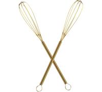 EPIGEIST 2 pièces Batteur à Œufs Manuel Inox Ergonomique Lot Main Léger et Résistant pour Sauces Pâtisserie et Cuisine Quotidienne