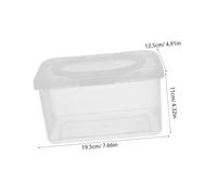 EPIGEIST 2 pièces Boîte Lingettes Réutilisable Distributeur Hermétique avec Joint Silicone Maintien Humidité et Propreté Design Ergonomique pour Maison et Chambre