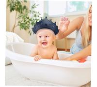 EPIGEIST 2 pièces Bonnets de Bain Silicone pour Garçon Fille Chapeaux de Shampooing Imperméables Casquettes de Lavage de Cheveux pour Garçon Fille Accessoires de Bleu Dégradé