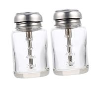 EPIGEIST 2 pièces Bouteilles en verre avec distributeur pratique pour récipient transparent et réutilisable facile à nettoyer et portable