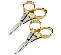 EPIGEIST 2 pièces Ciseaux Pliants de Voyage Petits Ciseaux de Poche Sécurisés Acier Inoxydable pour Couture Bricolage et Usage Scolaire Légers et Portables