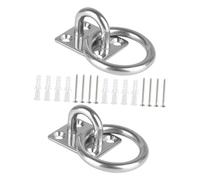 EPIGEIST 2 pièces Crochets de Plafond Acier Inoxydable Crochets de Fixation Heavy Duty avec Plaque pour Hamacs et Fixations Murales Convient pour Plafonds