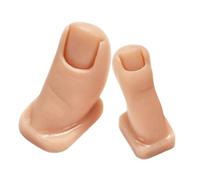 EPIGEIST 2 Pièces Doigts Entraînement Silicone pour Ongles Orteils Modèle Réaliste Ergonomique pour Pratique Manucure et Nail Art Set Double Pied pour Amélioration Technique