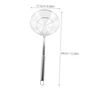 EPIGEIST 2 Pièces Écumoire Araignée Inox avec Crochet Passoire à Huile Polyvalente pour Friture Filtre à Soupe et Nouilles Cuillère Égouttoir Design Suspendu Gain de Place