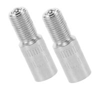 EPIGEIST 2 pièces Extension Valve Pneu Chrome Rallonge Flexible pour Voiture Moto Vélo Installation Facile Kit Compatible Gonfleur et Bouchon Valve