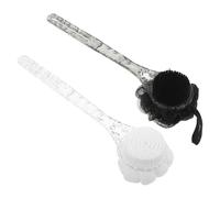 EPIGEIST 2 Pièces Ice Pattern Exfoliating Shower Loofah Set Dual-sided Back Scrubber With Extendable Handle For Men And Women Deep Cleansing Body Scrub Brushes For Shower And Bath
