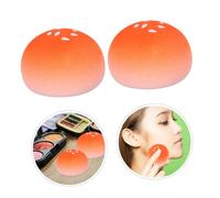 EPIGEIST 2 Pièces Makeup Sponge Puff Non Absorbent Foundation Blender For Dry Wet Use Ergonomic Bun Shape Cosmetic Applicator For Even Coverage