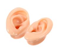EPIGEIST 2 pièces Modèles Doreilles Silicone Réalistes pour Entraînement Au Piercing et Affichage de Boucles Doreilles Accessoires Pratiques pour et Étudiants
