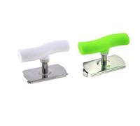 EPIGEIST 2 pièces Ouvre-bocal Acier Inoxydable Anti-dérapant Lot de Ouvre-couvercles Labor-saving pour Bocaux Outils de Cuisine Blanche et Verte
