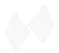 EPIGEIST 2 Pièces Panneau de Séparation en Treillis Métallique 2 Pièces pour Cage Hamster 47 CM, Séparateur Intérieur Solide pour Petits Animaux, Barrière Polyvalente pour Rongeurs et