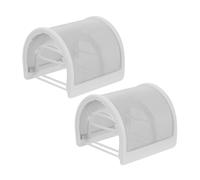 EPIGEIST 2 pièces Pare-vent Microphone U Protection Anti-éclaboussures Salive Couverture Micro Portable Compatible Différents Types de Micros Facile à Installer et Transporter Couleur