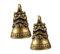 EPIGEIST 2 pièces Pendentifs Cloche Laiton Vintage Ornement Suspendu Décor Feng Shui Anti-Esprits pour Voiture Bureau