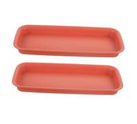 EPIGEIST 2 pièces Plateau Rectangulaire Fuite pour Pots de Fleurs Plastique Support Jardinage Intérieur et Extérieur Bac de Récupération pour Plantes Soucoupes pour Pots de et Jardinières