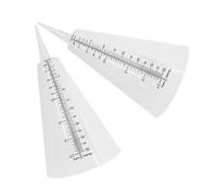 EPIGEIST 2 pièces Pluviomètre Jardin Transparent Plastique Mesure Précise des Précipitations Forme de Cône Outil Arrosage Extérieur pour Agriculture et Jardinage