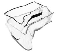 EPIGEIST 2 pièces Pochette de Rangement pour Voyage Transparente avec Fermeture Éclair Organiseur de Chaussures Étanche et Anti-poussière pour Placard et Équitation Lot Gris et Noir