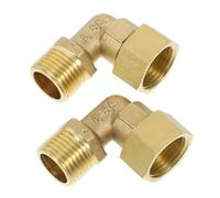 EPIGEIST 2 pièces Raccord Laiton Forgé Pouce pour Chauffe-Eau Connecteur Cuivre pour Plomberie et Chauffage Lot 2 pièces