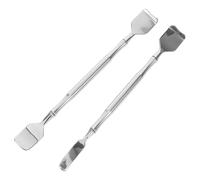 EPIGEIST 2 pièces Spatule Acier Inoxydable pour Visage avec Extracteur Comédons et Fonction Massage Outil Précis pour Nettoyage des Pores et Élimination des Points Noirs Design Ergonomique