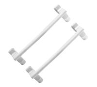 EPIGEIST 2 pièces Support Serviettes Plastique Porte Torchons Mural pour Cuisine et Salle de Bain Rangement Compact pour Torchons et Chiffons Installation Facile Résistant et Léger Blanc