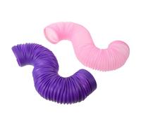 EPIGEIST 2 Pièces Tunnel pour Petits Animaux Pliable et Modulable Grand Format et Rose Parcours Exercice Flexible DIY pour Hamsters et Gerbilles Jeux Interactifs Intérieur et Extérieur