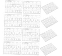 EPIGEIST 20 feuilles Autocollants Adhésifs Ongles Transparent Languettes Manucure pour Faux Ongles Faciles à Utiliser Danger pour Vos Naturels
