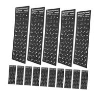 EPIGEIST 20 Feuilles Autocollants Clavier Russe Cyrillic Keyboard Stickers Mat Bruit Compatible Pc Portable Bureau Protection Clavier Simple Installation
