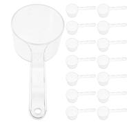 EPIGEIST 20 Pièces Ensemble de 20 Cuillères Doseuses en Plastique Transparent pour Masques Faciaux DIY, Cuillères à Masque en Poudre Réutilisables, Petite Mesurette Alimentaire