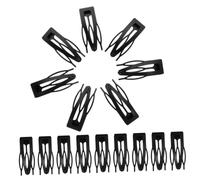EPIGEIST 20 pièces Lot de Pinces Métal Snap Noires pour Cheveux Femme Accessoires Coiffure Fiables pour Maintien des Mèches Rebelles et Styling Salon