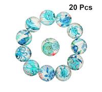 EPIGEIST 20 Pièces Lot de Stickers Verre Motif Poissons Marins Accessoires DIY Bijoux Création et Sécurisé pour Décoration Montres et Artisanat