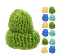 EPIGEIST 20pcs Mini Bonnets Tricotés en Coton pour Décoration de Jouets et Accessoires DIY, pour Artisanat Scolaire et Projets Faits Main Couleur Aléatoire