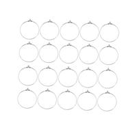 EPIGEIST 20pièces Accessoires Pendentifs Acier Inoxydable Pour Boucles Oreilles Anneaux Cerclés Pour Créations Personnalisées