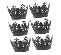 EPIGEIST 24 Pièces Caissettes Papier pour Cupcakes Halloween Décorations Jetables pour Gâteaux Citrouille Fête