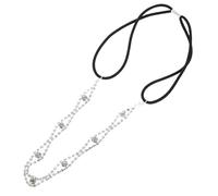 EPIGEIST 2pcs Coiffe de Fête pour Femme en Strass, Chaîne à Cheveux Rétro Chic et Élégante, Accessoires pour Danse et Concours, Style Noble Or et Argenté