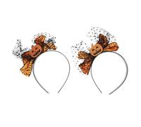 EPIGEIST 2pièces Bandeaux Décoratifs De Fête à Motif Citrouille Pour Halloween Lot De Coiffes De Cosplay Pour Cheveux