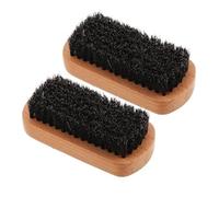 EPIGEIST 2pièces Brosse à Barbe De Hêtre Lot De Brosse Multi-usage Pour Soins Barbe Nettoyage Des Cheveux Outil Pour Hommes Et Entretien De Chaussures