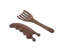 EPIGEIST 2pièces Peigne De Massage Bois De Santal Naturel Avec Poignée Outil De Grattage Chevelu Et Masseur Multifonctionnel Pour Santé Chevelu