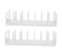 EPIGEIST 2Pièces Support de Rangement Cosmétique Transparent à Grille Multi Compartiments pour Fards à Paupières et Produits