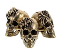 EPIGEIST 3 Pièces Breloques Crâne Araignée Laiton Massif Perles à Grand Trou Accessoires Vintage pour Création de Bijoux DIY Pendentifs Décoratifs pour Projets Festifs