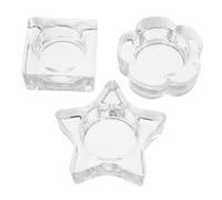 EPIGEIST 3 Pièces Nail Dappen Cup Set Glass Liquid Bowls For Nail Design Kit Women Ice Cube Holder For Gel Polish Mixing And Brush Cleaning