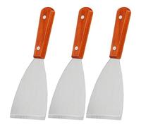 EPIGEIST 3 pièces Spatule de Barbecue Inox à Manche Raclette de Cuisson Multifonction pour Cuisine Maison et Professionnelle Résistante et Facile à Nettoyer