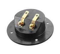 EPIGEIST 3 Pièces Way Speaker Terminal Box with Round Binding Posts for DIY Home Car Audio Subwoofer Compatible with Banana Plugs and Spade Connectors