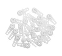 EPIGEIST 30 Pièces Ceiling Curtain Track Gliders with Dual Wheel Ball Bearing Rollers Noise Reducing Plastic Drapery Rail Carriers for Narrow Tracks and Room Dividers