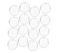 EPIGEIST 30 pièces Disques Acryliques Transparents pour Porte Clés Pendentifs Ronds et Durables Accessoires Décoratifs DIY pour Bagages Sac à Dos et Porte Clés