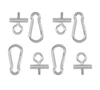 EPIGEIST 4 Ensembles Kit Bloqueurs de Rail Acier Inoxydable pour Store Banne Clips de Fixation Tissu d'Ombre Amovibles pour Camping-Car Caravane Auvent Extérieur Durable et Solide