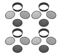 EPIGEIST 4 Ensembles Lot de Tamis à Main pour Sol de Jardin Plastique de Maille Tamisage Précis pour Bonsaï Terre Gravier Sable Outil Léger et Portable pour Tri et Analyse du Sol