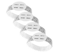 EPIGEIST 4 Pièces Bracelet Femme Élastique avec Scintillants Corsage Mariage Élégant Accessoires Décoratifs Portables pour Cérémonie Anniversaire Soirée et Bal