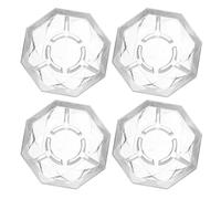 EPIGEIST 4 Pièces Capuchons Protecteurs Pédale Effet Guitare Couvre-pédale Transparent pour Protection Footswitch