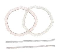EPIGEIST 4 Pièces Cils de Poupée Faux Multicolores Bande Fine pour Maquillage DIY Accessoires de Noir Marron Thé